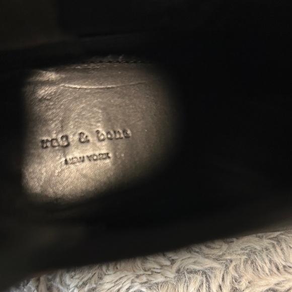 Rag & Bone Walker Black Leather Chelsea ankle Boots - Picture 5 of 7